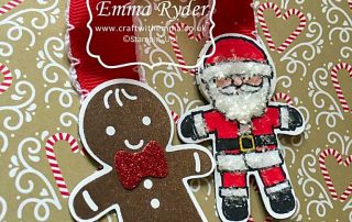 Magnetic bookmark using Cookie Cutter Christmas