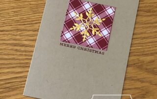 Gold and Plaid Snowflake